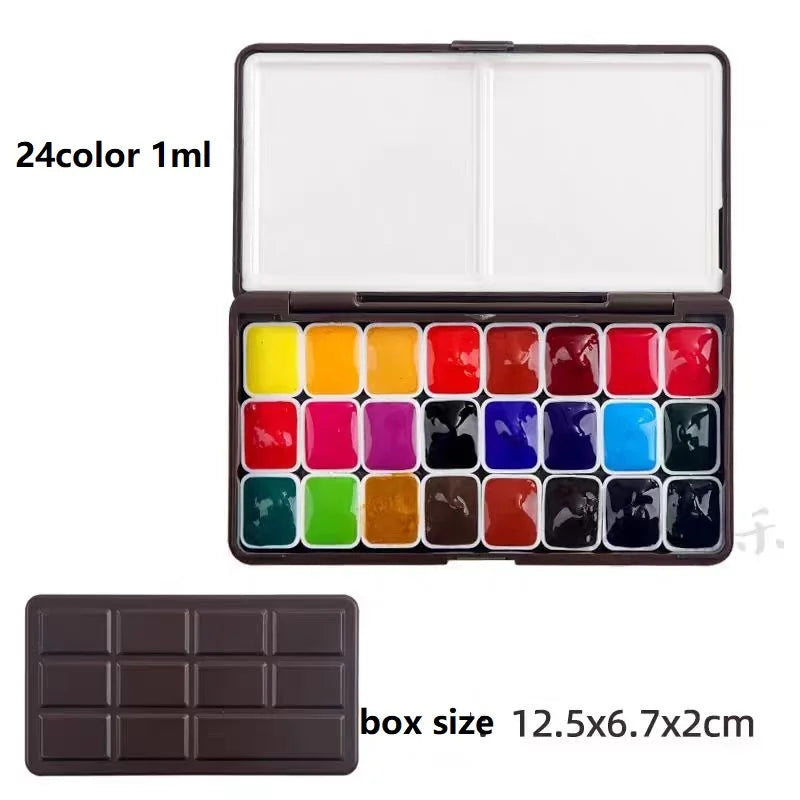 SENNELIER 24/36/48/98‑Color Solid Watercolor Palette