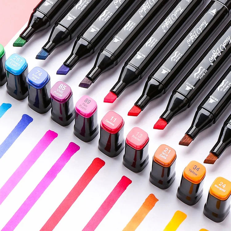 24–168 Color Brush Marker Pen Set – Manga &amp; Art Supplies