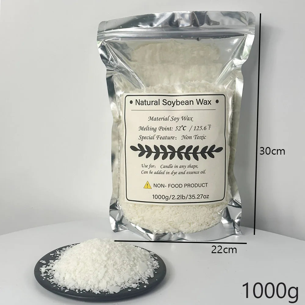 1KG Natural Soy Wax – 100% Pure Candle Making Material