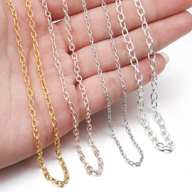 Louleur Bulk Cross Necklace Chains – DIY Jewelry Making