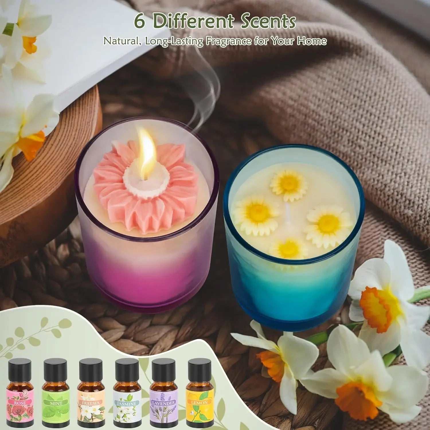 Candle Making Kit – 1200g Soy Wax, Digital Pot, Molds &amp; Gift Boxes