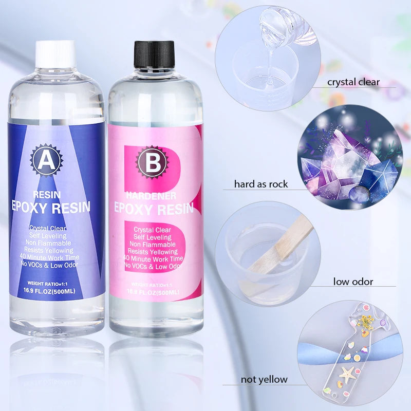 Crystal Clear 1:1 Epoxy Resin Kit for Art &amp; Jewelry