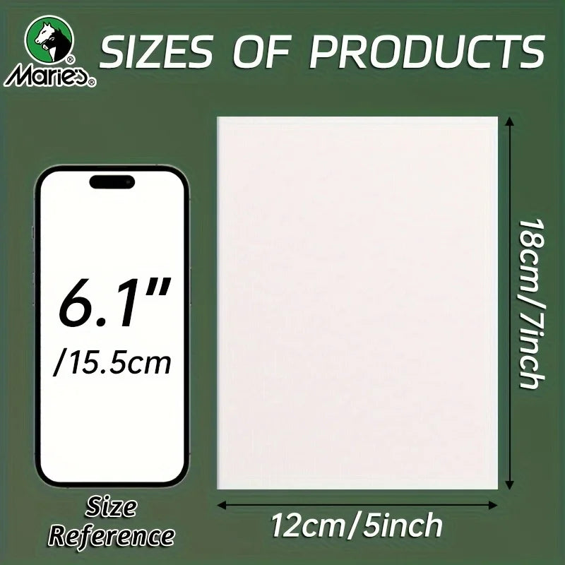 5x7 Inch Blank Canvas Panels – 2/4/6pcs White Canvas Board Set for Acrylic, Oil, Gouache &amp; Pour Painting