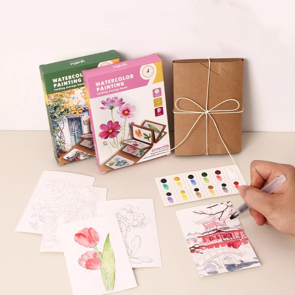 Bview Art 12-Pan Solid Watercolor Travel Kit